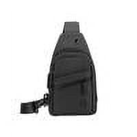 Yhmxh Back To School!Men's High-end Slim Crossbody Bag Chest Bag With Headphone Port Removable Buckle Side Bag Travel Outdoor Leisure School Supplies