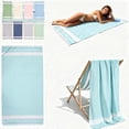 thumbnail image 1 of Yhmxh Beach Towel Cotton Turkish Beach Towel Adult 36x70 Inch Absorbent Extra Large Sand Free Quick Dry Pool Towels Lightweight Blanket, Oversized Towel for Beach, Pool, Travel, Camping & Outdoor, 1 of 7