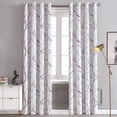 thumbnail image 1 of Yhmxh Blackout Curtains for Bedroom, White Curtains 84 Inch Length for Living Room, Tree Branch Patterned Thermal Insulated Panels, Farmhouse Window Drapes 1 Panels Grommet Top Curtain 52" W, 1 of 6