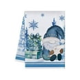 thumbnail image 1 of Yhmxh Blue Christmas Kitchen Towels Winter Dishcloths Snowman Gnomes Snowflake Tea Christmas Hand Dish Towels Let Snow Decoration for Baking Holiday Bathroom Xmas Home Gift Supplies, 1 of 6