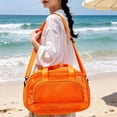thumbnail image 1 of Yhmxh Breathable Mesh Beach Tote Bag, Lightweight Mesh Travel Duffel Bag with Detachable Shoulder Strap, Portable Swim Gym Bag for Beach Pool Vacation Shopping Daily Outdoor Use, 1 of 4