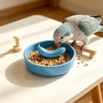 thumbnail image 1 of Yhmxh Ceramic Bird Feeding Bowl, Cute Bird Food Dish, Splatter Proof Parrot Cockatiel Feeder Dish, Heavy Base Ceramic Bird Feed Bowl for Small Medium Parrots Pet Bird Cage Daily Feeding Supplies, 1 of 6