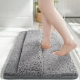 thumbnail image 1 of Yhmxh Chenille Bathroom Rug Mat, 24 x 16 Extra Soft Non Slip Absorbent Water Bath Rug, Quick Dry Machine Washable Chenille Shaggy Shower Mat, Bath Mat for Bathroom Floor, Home Decor Accessories, 1 of 6