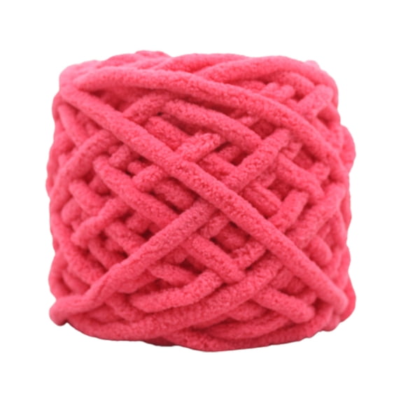 Yhmxh Chenille Fluffy Yarn, Chunky Blanket Yarn for Crochet, Fuzzy Polyester Hand Knitting Thread for DIY Scarf, Handmade Craft Yarn for Home Textile Holiday Handicraft Making 100g/3.5oz