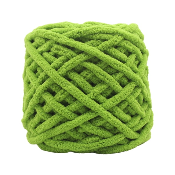 Yhmxh Chenille Fluffy Yarn, Chunky Blanket Yarn for Crochet, Fuzzy Polyester Hand Knitting Thread for DIY Scarf, Handmade Craft Yarn for Home Textile Holiday Handicraft Making 100g/3.5oz