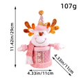 thumbnail image 1 of Yhmxh Christmas Candy Jar Cookie Jar with Plush Doll Lid Reindeer Snowman Jar Food Storage Container Bottle for Xmas Party Gifts Packaging Christmas Decorations on 11.42x4.3x4.3in - Reindeer, 1 of 5