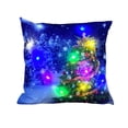 thumbnail image 1 of Yhmxh Christmas Pillow Cover with LED Lights, 18x18 Light Up Xmas Pillow Decor Holiday Throw Pillow Covers, Xmas Cushion Case, Farmhouse Christmas Decorations for Indoor Home Sofa Couch Living Room, 1 of 6