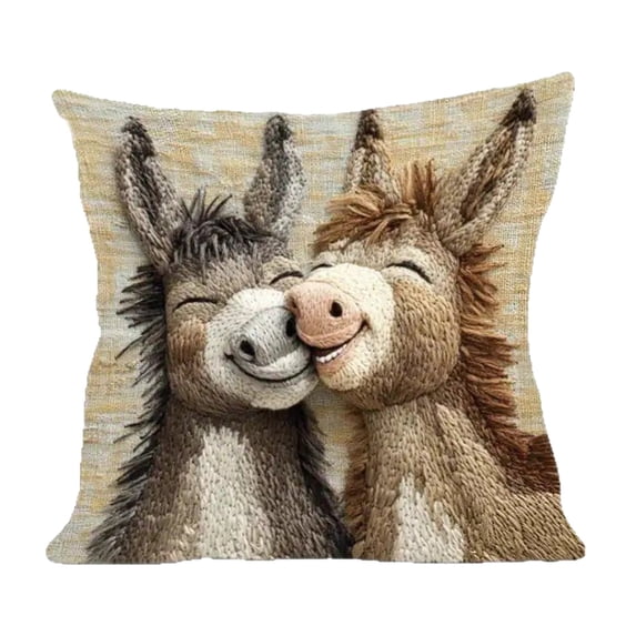 Yhmxh Christmas Pillow Covers 18x18 inch, Christmas Decorations Snowman Santa Elk Sleigh Truck Plaid Winter Holiday Decor, Merry Christmas Throw Cushion Cases for Sofa Couch Living Room Home Decor