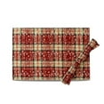 thumbnail image 1 of Yhmxh Christmas Placemats, Xmas Buffalo Plaid Festive Table Mat, Cotton Reusable Gingham Christmas Checkered Tartan Placemats Decorative Washable Table Mats for Dining Parties Holiday Decor, 1 of 6