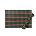 thumbnail image 1 of Yhmxh Christmas Placemats, Xmas Buffalo Plaid Festive Table Mat, Cotton Reusable Gingham Christmas Checkered Tartan Placemats Decorative Washable Table Mats for Dining Parties Holiday Decor, 1 of 6