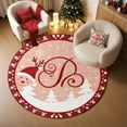 thumbnail image 1 of Yhmxh Christmas Round Area Rug, 31.5in Non-Slip Doormat Xmas Washable Floor Mat Christmas Bedroom Rugs for Living Room Bedroom Study Playing Carpet Christmas Decorations on Clearance - Santa, 1 of 6