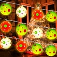 thumbnail image 1 of Yhmxh Christmas String Lights, Battery Operated Christmas Ball Lights Decorations for Tree, 5 FT 10 LED Waterproof Christmas Globe Lights for Xmas Tree Wreath Window Wall Home Indoor Outdoor Decor, 1 of 7