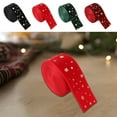 thumbnail image 1 of Yhmxh Christmas Velvet Ribbon 1.5 x 78.7 inch, Holiday Ribbon Bow Christmas Ribbon Roll for Gift Package Wrapping, Christmas Ribbon Rolls for Christmas Tree Wreath Flower Bouquet Decoration, 1 of 7