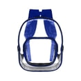 thumbnail image 1 of Yhmxh Clear Backpack Heavy Duty PVC Stadium Backpack, See Through Transparent Backpack with Adjustable Strap & Side Pocket, Security Approved Clear Bookbag for Sports, Travel, 1 of 6