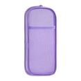 thumbnail image 1 of Yhmxh Clear Mesh Pencil Case Pouch, Clearly Visible Grid Pen Cases Organizer for Adult, Travel Toiletry Cosmetic Bag, Zipper Transparent Stationary Makeup Bag for Office College-Purple, 1 of 6