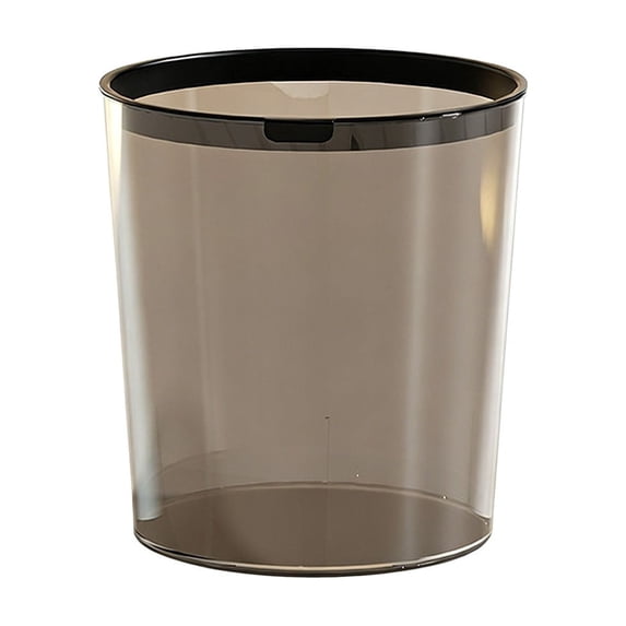 Yhmxh Clear Tabletop Trash Bin, Plastic Desktop Trash Can Waste Basket with Reinforced Rim, Unbreakable Small Desk Trash Can, Sleek Open-Top Paper Bin for Home Office, Bedroom, Study, Dorm