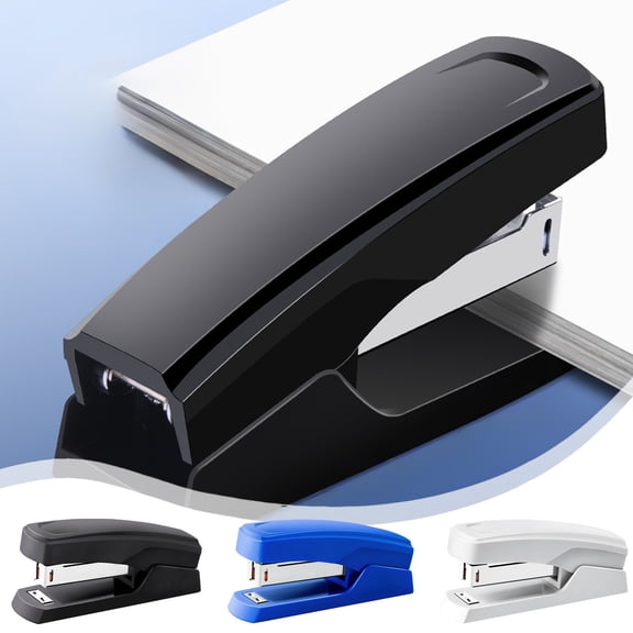 Yhmxh Compact Stapler, 25 Sheet Capacity Precision Staple, Office Stapler for Desk, Heavy Duty Desk Stapler, Portable Classic Desktop Staple for Office Home