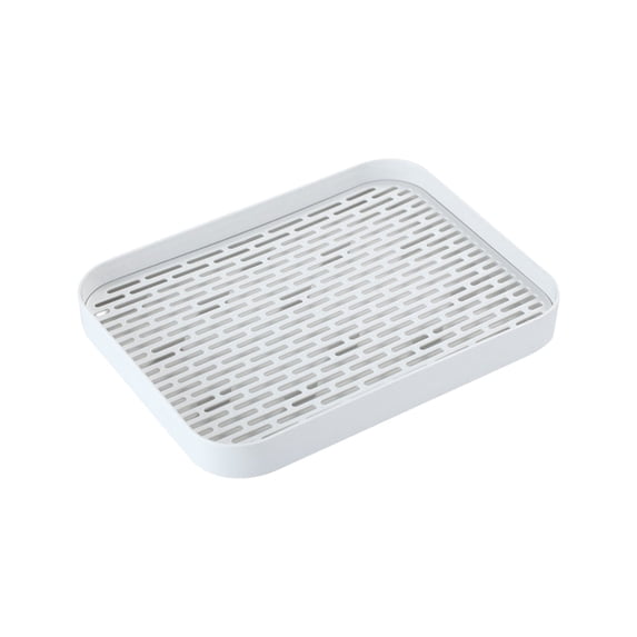 Yhmxh Cup Drying Rack & Dish Drying Tray, Drain Board for Small Kitchen Sink, Dish Drain Tray Large Enough for Counter or Coffee Table, BPA Free Coffee Tea Tray, Fruit Drying Holder