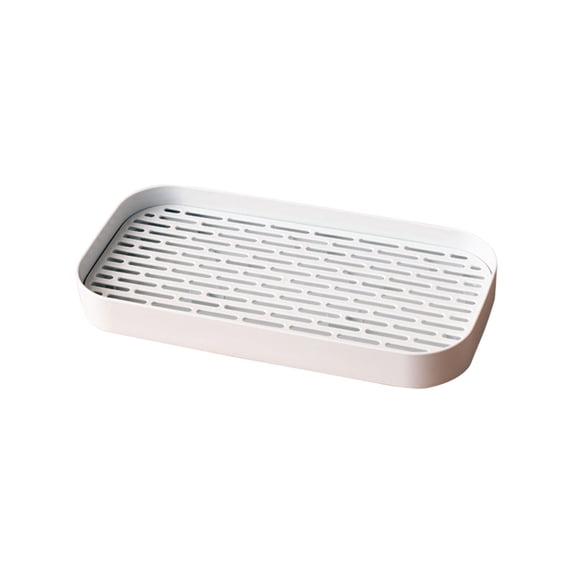 Yhmxh Cup Drying Rack & Dish Drying Tray, Drain Board for Small Kitchen Sink, Dish Drain Tray Large Enough for Counter or Coffee Table, BPA Free Coffee Tea Tray, Fruit Drying Holder