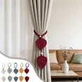 thumbnail image 1 of Yhmxh Curtain Tiebacks Handmade Holdbacks, Farmhouse Curtain Tie Back Holder by Hand-Woven Cotton Rope, Handwoven Drapery Holdbacks for Home, Bedroom, and Office Decor, 1 of 7