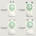 thumbnail image 1 of Yhmxh Cute Animal-Ears Mini Desk Fan, 4-Inch USB Rechargeable Quiet Personal Air Cooler for Office, Lightweight Cartoon Mini Fan, Portable Summer Cooling Fan for Students, Desktop, Home, 1 of 5