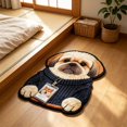 thumbnail image 1 of Yhmxh Cute Cartoon Dog Bath Mat, Funny Soft Plush Bathroom Rugs Decor for Dog Lovers, 23.62" x 15.75" Absorbent Non Slip Bath Rug Washable Floor Mat for Bathroom Tub, Kitchen, Bedroom, 1 of 6