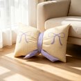 thumbnail image 1 of Yhmxh Cute Gingham Bow Throw Pillow, 26.77 x 15.75 Inch Plaid Bow Decorative Cushion, Aesthetic Chair Pad Large Bow Pillow for Couch Sofa Bedroom Bed, Christmas Home Decor, 1 of 6