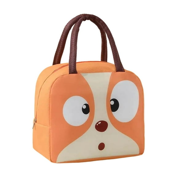 Yhmxh Cute Insulated Bento Bags, Reusable Lunch Boxs Meal Portable Container with Animals Pattern For Men Women, Waterproof & Leakproof Lunchbox Lunch Tote for Work, Office, Travel, Picnic(Yellow)