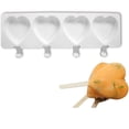 thumbnail image 1 of Yhmxh Cute Popsicle Molds Silicone Ice Cream Molds 4 Cavities Popsicle Molds for Adults Ice Cream Mold Cakesicles Mould DIY Popsicle Maker Homemade Popsicle Silicone Molds Frozen Dessert Tray, 1 of 7