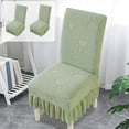 thumbnail image 1 of Yhmxh Dining Chair Coves Set of 2, Stretch Seat Covers with Skirt Hem, Stretch Thickened Chair Slipcover Washable Elastic Chair Slipcovers Chair Protectors Covers for Dinning Room, Restaurant, 1 of 6