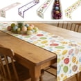 thumbnail image 1 of Yhmxh Easter Table Runner Flower Retro 13x36 Inch, Watercolor Easter Eggs Flower Pattern Table Runner, Easter Bunny Table Runner for Holiday Celebration, Kitchen, Party, Dinning Decorations, 1 of 7