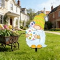 thumbnail image 1 of Yhmxh Easter Yard Signs Outdoor Yard Stakes Decorations Easter Eggs Bunny Rabbit Carrot Plastic Stakes Outdoor Party Decorations for Yard Patio Lawn Decor 12.2 Inch, 1 of 6