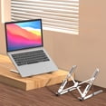 thumbnail image 1 of Yhmxh Ergonomic and Foldable Laptop Stand for Desk, Adjustable Computer Riser Aluminum Alloy Laptop Stand, Fits All Laptops and Notepads Up to 17, Ultra-Thin, Ventilated Cooling, 1 of 6