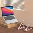 thumbnail image 1 of Yhmxh Ergonomic and Foldable Laptop Stand for Desk, Adjustable Computer Riser Aluminum Alloy Laptop Stand, Fits All Laptops and Notepads Up to 17, Ultra-Thin, Ventilated Cooling, 1 of 6