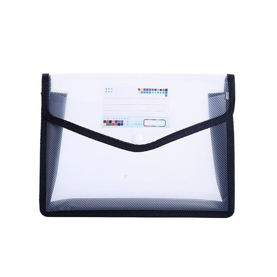 Yhmxh Expanding Clear Document Folders, Large Capacity Plastic Poly Envelopes File Folder with Label Pocket and Snap Button for Home Work Office Organization, Letter Size/A4 Size(White)