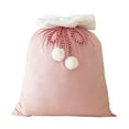 thumbnail image 1 of Yhmxh Extra Large Christmas Gift Bags Velvet Santa Sack Large Christmas Santa Pink Velvet Bag with Drawstring Gift Wrap Bags, Giant Christmas Bags Wrapping for Xmas Toys Santa Costume 16 x 24 Inch, 1 of 6