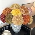 thumbnail image 1 of YhmxhHydrangea Flowers Vintage Artificial Silk Hydrangeas Bouquets Faux Hydrangea with Stems for Autumn Wedding Party Home Garden Table Center Decoration, 1 of 7