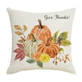 thumbnail image 1 of Yhmxh Fall Pillow Covers Maple Leaf Pumpkin Decorative Throw Pillow Cover 18 x 18 inches, Autumn Pumpkin Porch Patio Thanksgiving Pillowcase, Harvest Seasonal Sofa Couch Cushion Case Home Decor, 1 of 6