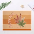 thumbnail image 1 of Yhmxh Fall Thanksgiving Linen Placemats, 12x18 Inch Autumn Pumpkins Maple Leaves Buffalo Check Plaid Place Mat Heat-Resistant Washable Wipeable Table Mat for Party Kitchen Dining Home Decor, 1 of 6
