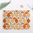 thumbnail image 1 of Yhmxh Fall Thanksgiving Linen Placemats, 12x18 Inch Autumn Pumpkins Maple Leaves Buffalo Check Plaid Place Mat Heat-Resistant Washable Wipeable Table Mat for Party Kitchen Dining Home Decor, 1 of 6