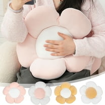 Yhmxh Flower Throw Pillow, Daisy Flower Shaped Throw Pillow, Soft 17.32" Large Floor Pillow for Home Decor, Decorative Pillow Cute Aesthetic Plush Decorative Pillows for Bed, Sofa, Couch