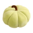 thumbnail image 1 of Yhmxh Fluffy Simulated Pumpkin Pillow Plush Pillow 3D Pumpkin Shaped Pillow Cozy Fall Decorations Stuffed Throw Pillows for Thanksgiving Christmas Halloween Bedroom Couch Supplies(14", Light Green), 1 of 8