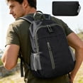 thumbnail image 1 of Yhmxh Foldable Travel Backpack for Men Women, Lightweight Packable Compact Daypack, Water Resistant Oxford Outdoor Backpack for Hiking Cycling Camping, Fold Up Into Small Pouch Casual Day Bag, 1 of 6