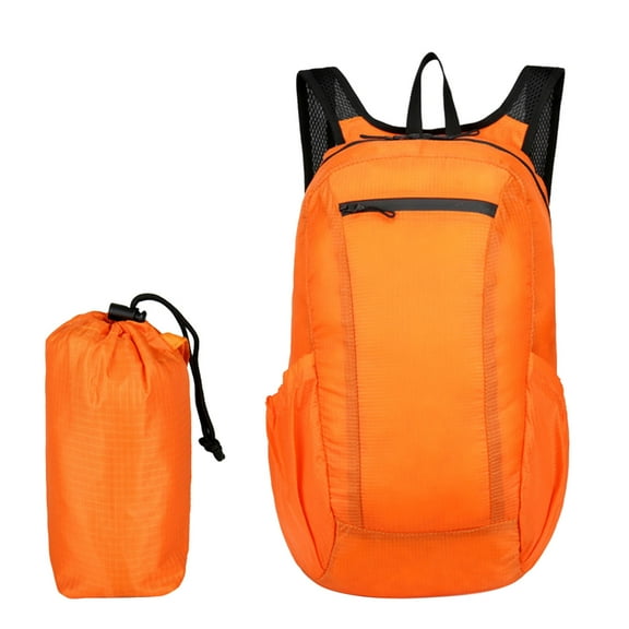 Yhmxh Foldable Waterproof Backpack For Outdoor Sports, Hiking Bag With Inside Wet Clothes Compartment Packable For Multiple Uses Ultra Lightweight Ideal For Camping Men And Women Travel(Orange)