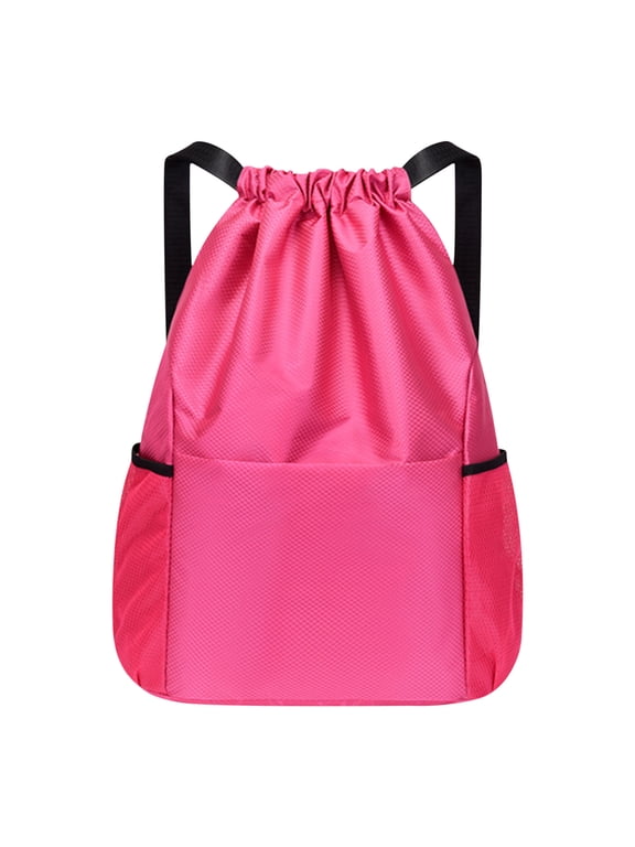 Football Backpack Volleyball Bag, Wide Shoulder Strap Drawstring Backpack Water Resistant Sports Gym Back BagSoccer Bags, with Mesh Pockets and Built-in Zipper Pocket Draw String Basketball Bag