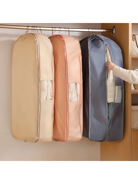 Garment Bags for Hanging Clothes and Travel, 36" Moth-Proof Breathable Dust Cover, Washable Suit Cover for Clothes, Coats, Jackets, Dress, Shirts, Skirt