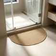 thumbnail image 1 of Yhmxh Half Round Indoor Door Mat 16"X24",Non Slip Machine Washable Entryway Rug for Front/Back Door,Half Circle Absorbent Low Profile Entrance Floor Mat Welcome Mat for Muddy Shoes and Paws, 1 of 6
