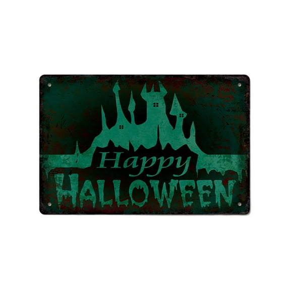 Yhmxh Halloween Retro Tin Signs Vintage Metal Sign Iron Painting For Wall Decor Rook Art Vintage Rook Metal Tin Sign Fall Decor Black Rook Poster Halloween Wall Art (12x8x0.12in)