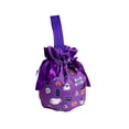 thumbnail image 1 of Yhmxh Halloween Trick or Treat Bags, Drawstring Candy Gift Bags with Ribbon Bow, Reusable Halloween Goodie Bags, Treat Bags with Pumpkin, Bat, Ghost Prints for Party Favors, Halloween Giveaways, 1 of 6