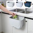 thumbnail image 1 of Yhmxh Hanging Folding Mini Trash Can for Kitchen Cabinet Door, Small Collapsible Garbage Bin Under Sink, Wall Mounted Waste Bin, Small Wastebasket Container Cabinet/Bedroom/Bathroom, 1 of 7
